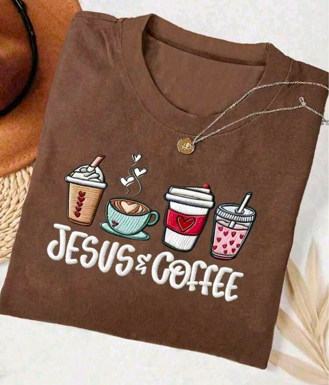 Female Christian Coffee Theme Shirt
